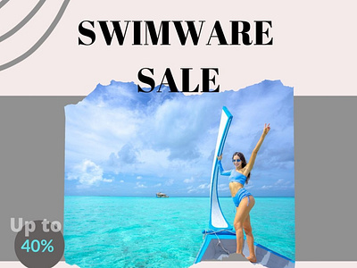 Social Media Post for Swim ware business flyer graphic design swimware