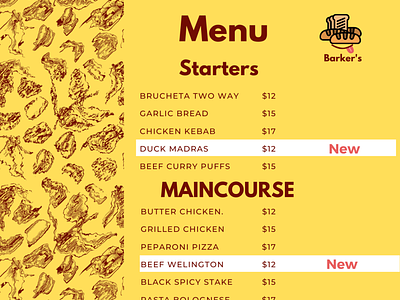 Menu Designs