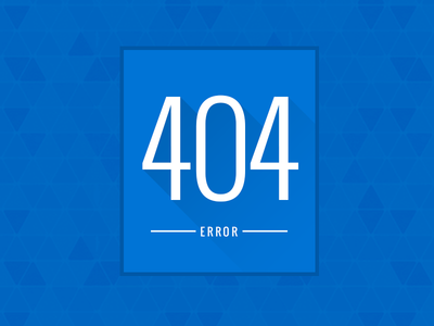 404 Error