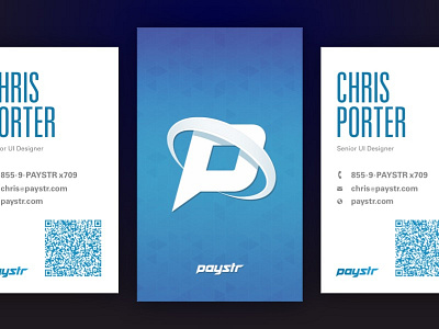 Paystr Cards blue cards business cards cards pattern qr code