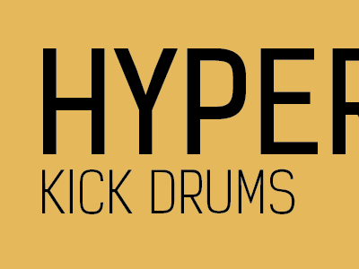 Hyper Kicks hyper kelson sans kicks typography yellow