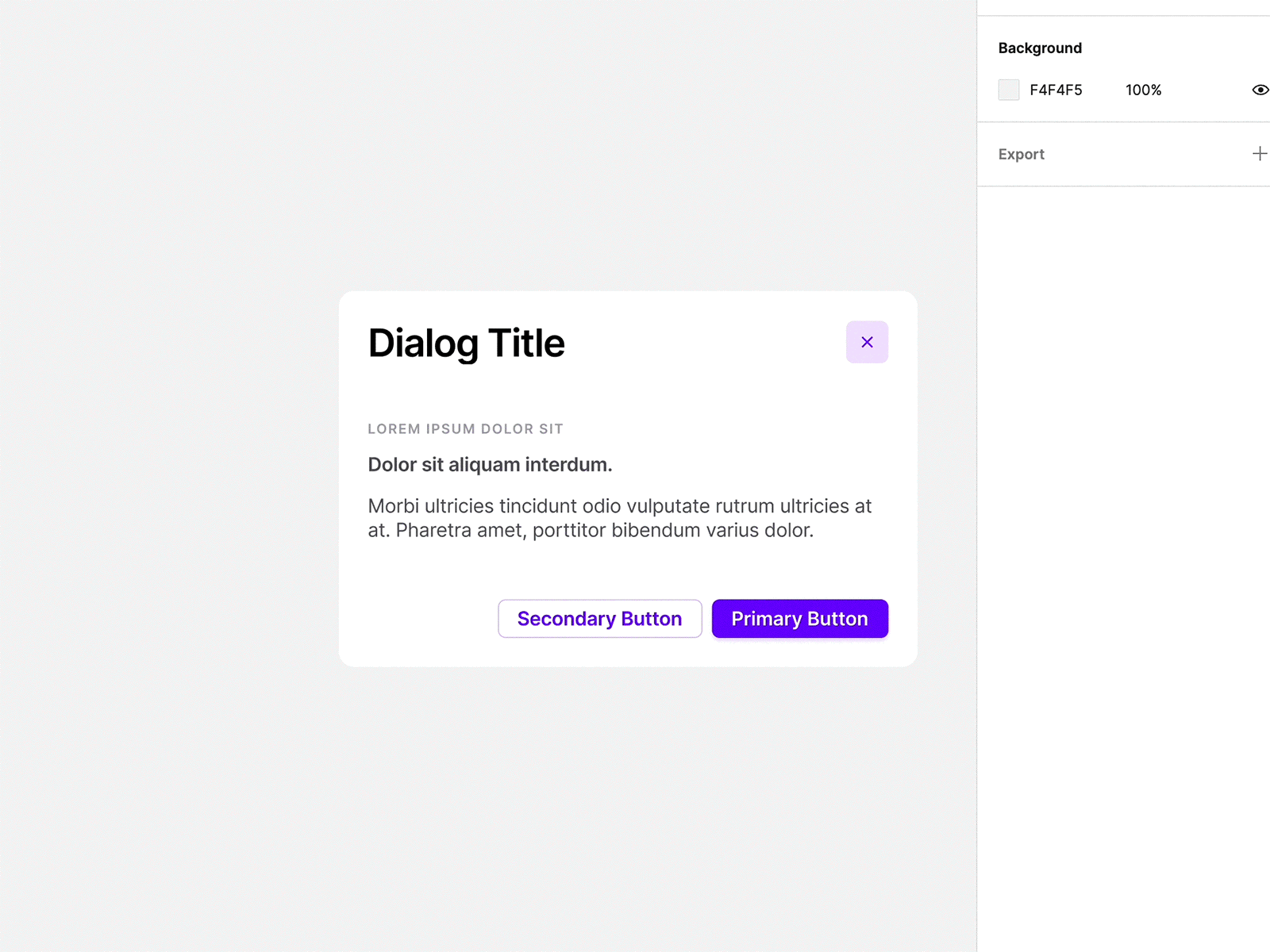 Responsive Dialog Component in Figma 💭 by Vertice on Dribbble