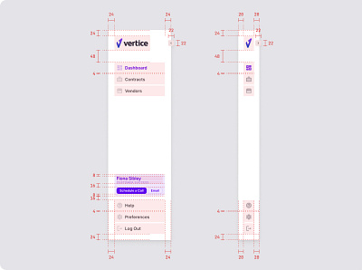 Collapsable Nav Bar Spec 🏹 component figma mui nav bar react