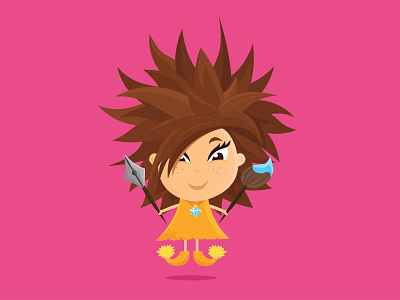 Mimi - personal avatar character flat illustration