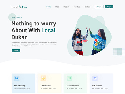 landing page