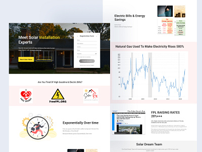 solar landing page