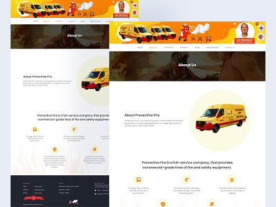 About us about us branding design ecommerce graphic design illustration landing page page preventive fire ui ui design ui ux ux design vector