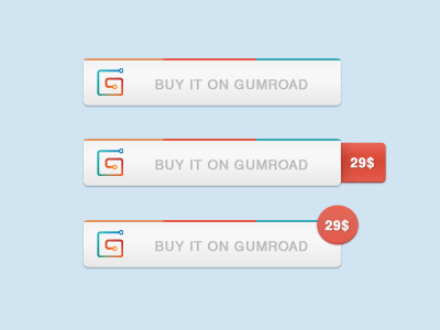 Gumroad Button Concept button buy concept design downloads goods gumroad psd sell ui