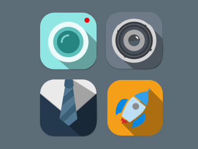 Flat Icons flat free ui kit user interface ux design button icons vector shadow