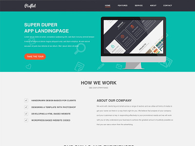 Pixflat - Landing Page 2