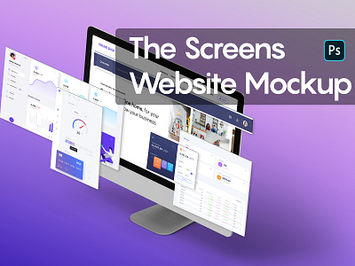 The Screens Website Mockup download freebie isometric mockup perspective frames perspective mockup psd mockup psd template screens mockup website frames website mockup website screens