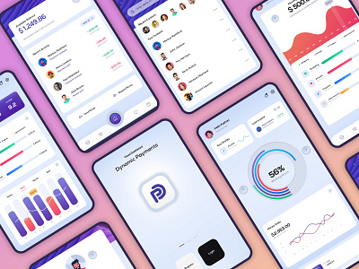 Dynamic Payments app application branding components daynamic infographics iphone payments ui ux design wallet walletapp