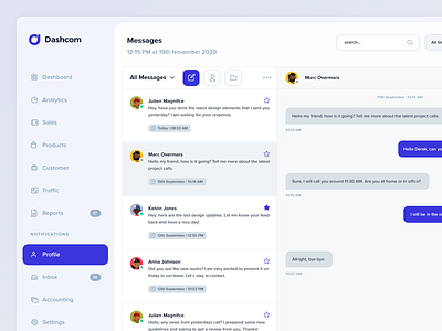 Messenger UI dailyui dashboard dashboard ui messanger ui ui design user interface webapp