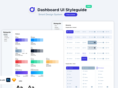 Freebie | Dashboard UI Styleguide application charts color styles designer resources free download free psd free resource free sketch freebie infographics photoshop sketch styleguide typography ui components ui dashboard ui elements webapp