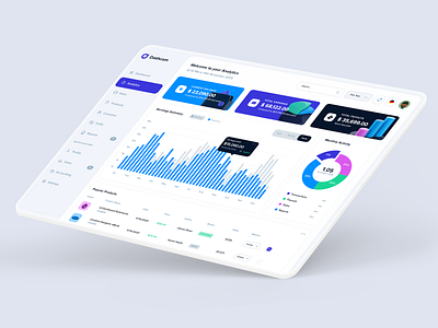 Webapp UI application charts dashboard infographics product sale statistics ui design webapp website design