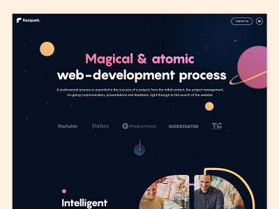 Magical Design agency design landing page landing page design scroll animation startup ui webdesign webdevelopment website