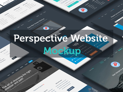 Perspective Website Mockup 3d mockup perspective mockup presentation mockup psd graphic mockup psd template webdesign showcase website presentation