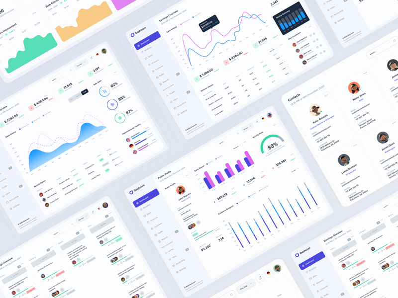 Dashcom Interface Design branding dashboard ui styleguide styleguide ui ui interface user experience web ui webapp webapp design wireframe ui