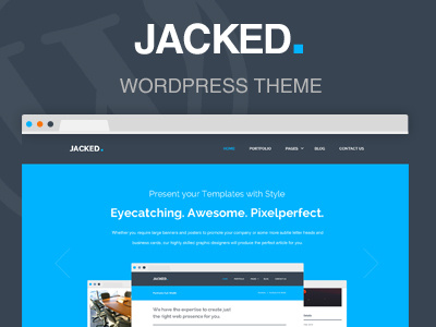 Jacked - Creative Wordpress Theme bootstrap corporate design layout portfolio template themeforest wordpress theme