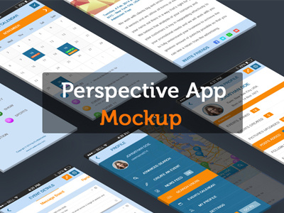 Perspective App Mockup 3d mockup app showcase application perspective mockup presentation mockup psd graphic mockup psd template