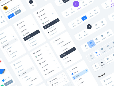 Navigation Styles branding navbar sidebar topbar ui cards ui design ui navigation ui template ui widgets