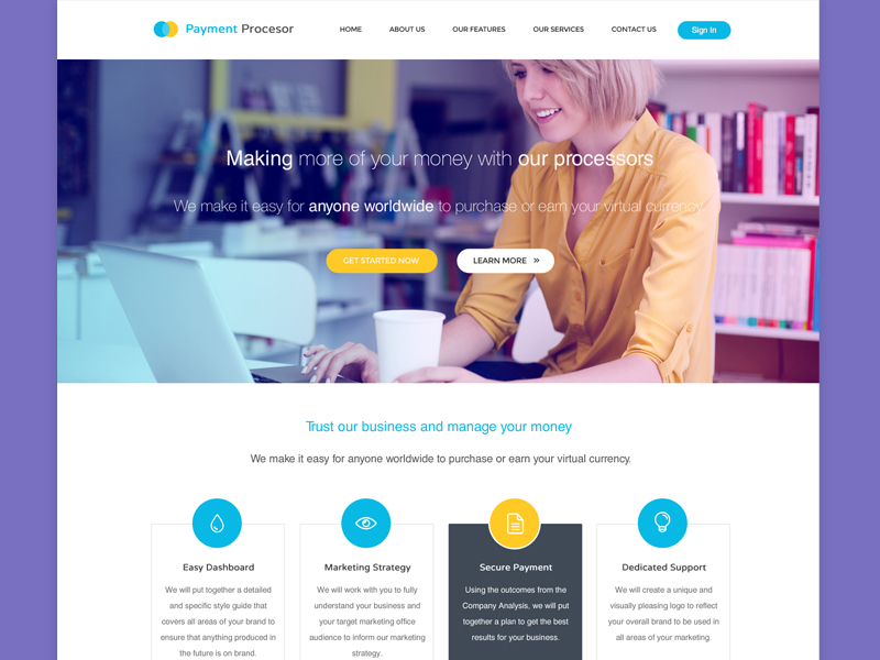 Landing Page WIP by KL-Webmedia on Dribbble