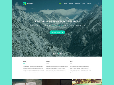 Highwire Responsive Template agency blog bootstrap business corporate flat parallax portfolio responsive