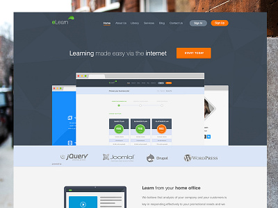 eLearn - Learning Platform education electronic learning learning mulit purpose template unyson framework user interface webdesign website design wordpress theme