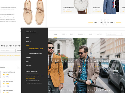 Serena Shop WIP clothes ecommerce fashion flat landing page marketing minimal retail shop template