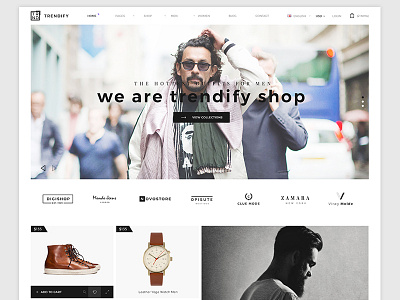 Shopping Template Wip creative design ecommerce flat layout shop studio template website