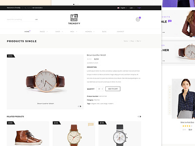 Shop Design creative fashion goods market minimal retail shop store template theme ui website