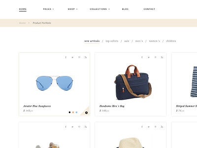 Product Portfolio creative ecommerce fashion market minimal portfolio product retail shop shopping