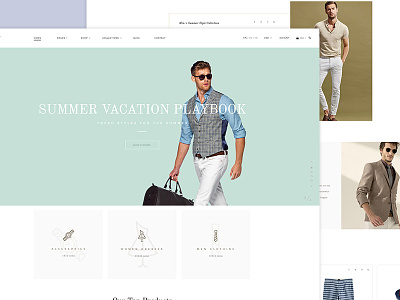 Fashionist Template clothing ecommerce fashion magento modern retail shop store style website