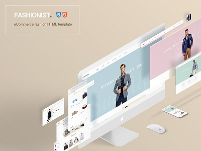 Perspective Experimentation ecommerce fashion layout mockup perspective template website wordpress theme