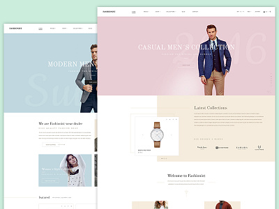Fashionist - WordPress Theme accessoirs clothes fashion minimal retail shopify store suits trendy webdesign wordpress theme