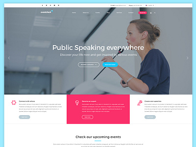 Eventcheck Landing Page Design agency branding creative design landing page shop webdesign website wordpress