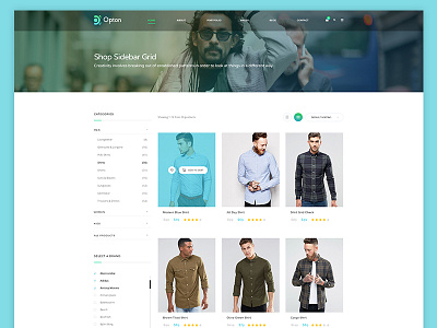 Shop Design View creative ecommerce fashion retail shop template webdesign