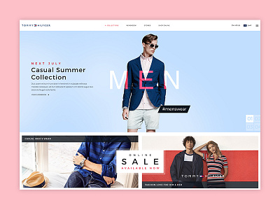 Tommy Hilfiger Redesign clothes fashion mode modern online shop redesign sale tommy hilfiger