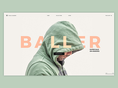 Baller creative fashion inspiration landing page layouts media portfolio templates theme ui design ux design webdesign