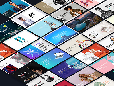 100 Visual Headers creative header interactive minimal naturals poster slider ui ux website website design