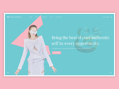 Visual Header concept design graphics presentation product slider ui ui design ux webdesign website