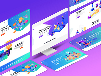 Download Perspective Website Mockup Designs Themes Templates And Downloadable Graphic Elements On Dribbble