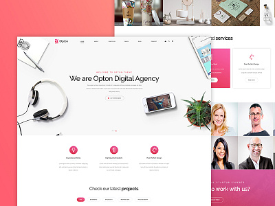 Realistic Landing Page agency ipad iphone landing page mockups realistic realistic mockup screen website design