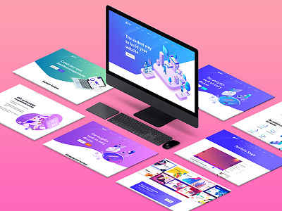 Isometric Website Mockup 3.0