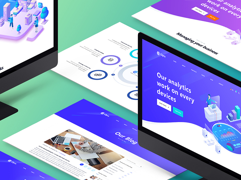 Perspective iMac Website Mockup by KL-Webmedia on Dribbble