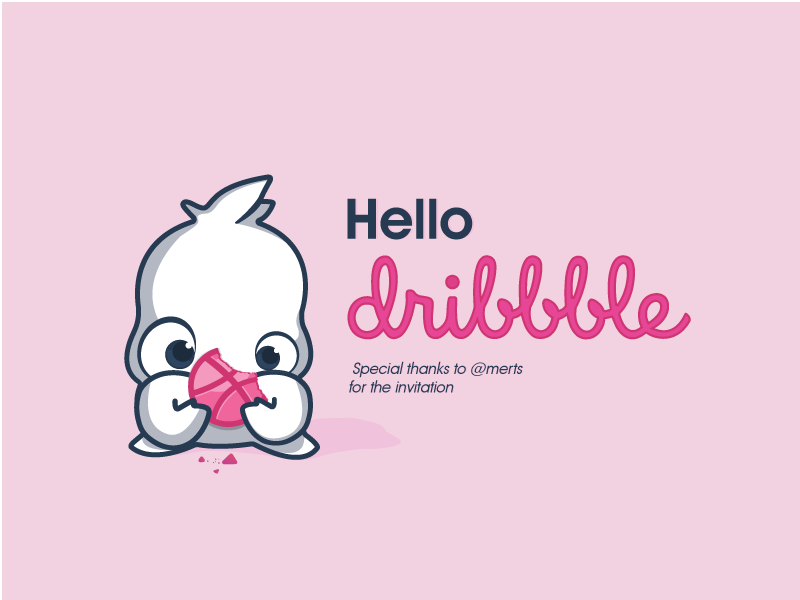 Hello, Dribbble! by ergul g on Dribbble