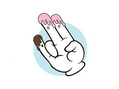 Two in the pink, one in the stink brown cartoon design doodle hand icon illustration pink sketch