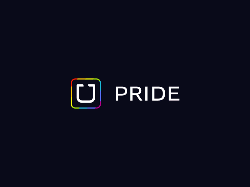 uberPRIDE Logo animated animation gif graphics lgbt logo motion pride rainbow uber