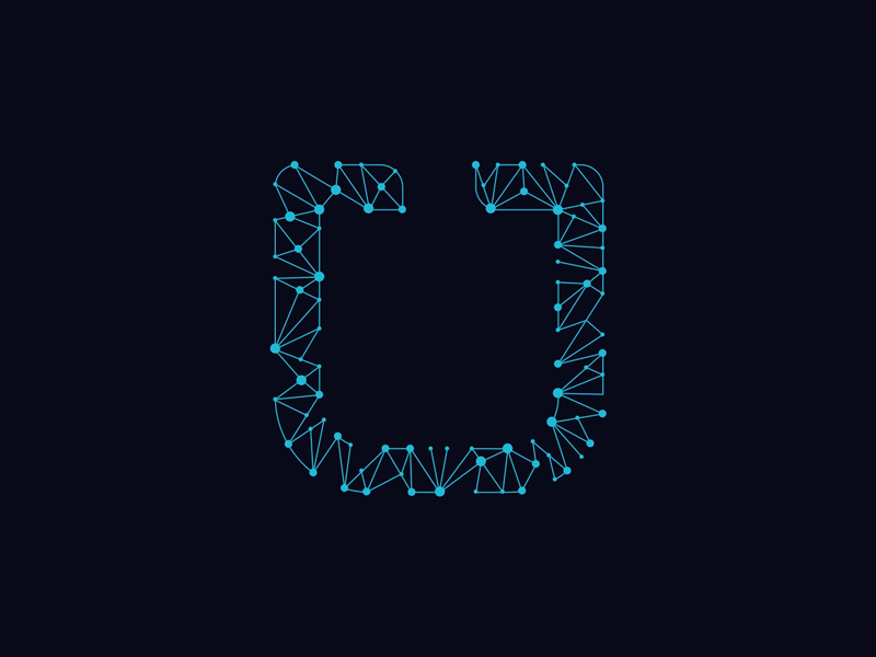 Uber | Animated Badge Reveal uber animated animation logo motion after effects gif constellation web