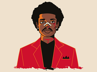 Abel Tesfaye - Transformation adobe illustrator black blood comic faces illustration pop red singer the weeknd theweeknd vector vintage weeknd